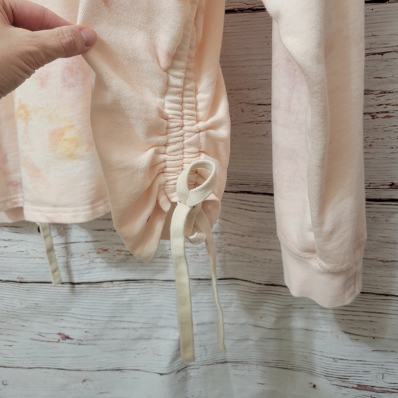 Peace Love World Crewneck Side Tie Pullover - Picture 5 of 13